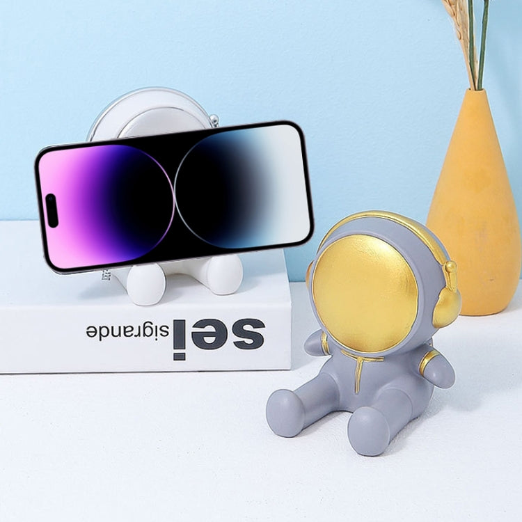 Astronaut Tablet Phone Bracket Desktop Phone Holder Ornaments(Gray) - Desktop Holder by PMC TechLife | Online Shopping South Africa | PMC TechLife