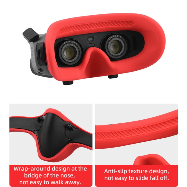 For DJI Avata Goggles 2 Eye Pad Silicone Protective Cover(Red) -  by PMC Jewellery | Online Shopping South Africa | PMC Jewellery