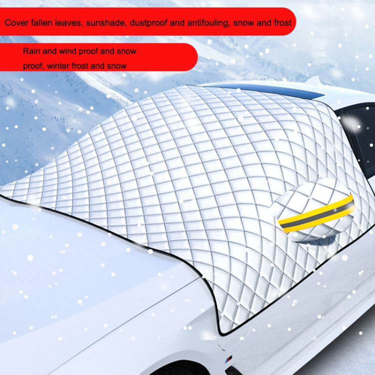 SUITU R-3945 Car Winter Front Glass Snow Shield Defrost Sunshade Thickened Car Clothing, Style: 5 Magnets With Earmuffs - Window Foils & Solar Protection by SUITU | Online Shopping South Africa | PMC Jewellery