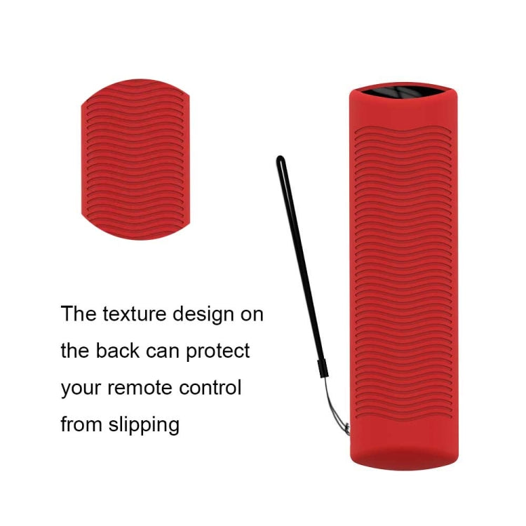 2 PCS Y27 For Alexa Voice Remote 3rd Gen Silicone Non-slip Protective Cover(Red) - Remote Control Covers by PMC Jewellery | Online Shopping South Africa | PMC Jewellery