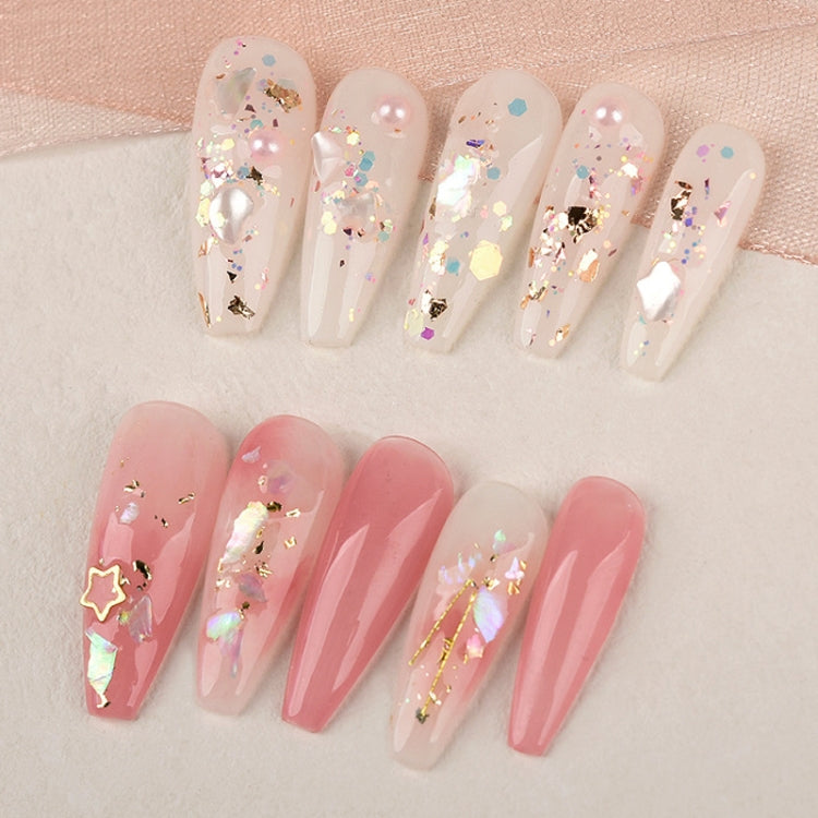3 Boxes Nail Decorations Shell Sequins Nail Jewelry(02 Peach Pink) - free shipping - PMC TechLife - Order now!