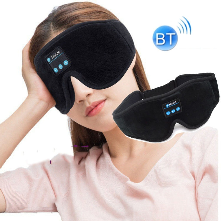 Bluetooth5.0 Sleep Eye Mask 3D Wireless Music Sleep Headphones(Black) - Eye Masks by PMC Jewellery | Online Shopping South Africa | PMC Jewellery