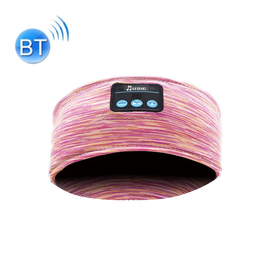 Music Headband Bluetooth Eye Mask Yoga Running Sleep Headphones(Pink) - Eye Masks by PMC Jewellery | Online Shopping South Africa | PMC Jewellery