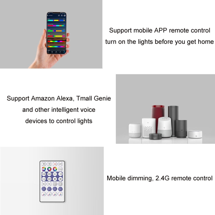 WIFI Wireless Symphony Light Bar Music Smart APP 2.4G Controller, Specification: Single Head - RGB Controller by PMC TechLife | Online Shopping South Africa | PMC TechLife