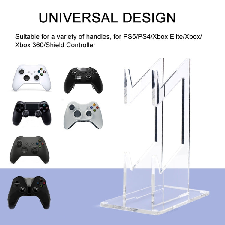 For PS4/ PS5/PS3 Acrylic Double Layer Game Handle Storage Bracket (Transparent) - Holder by PMC TechLife | Online Shopping South Africa | PMC TechLife