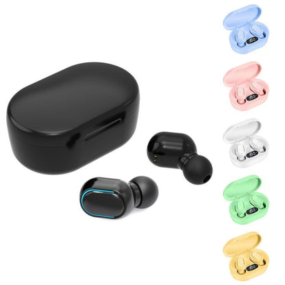 E7s Digital Sports Waterproof TWS Bluetooth 5.0 In-Ear Headphones(Black) - TWS Earphone by PMC Jewellery | Online Shopping South Africa | PMC Jewellery