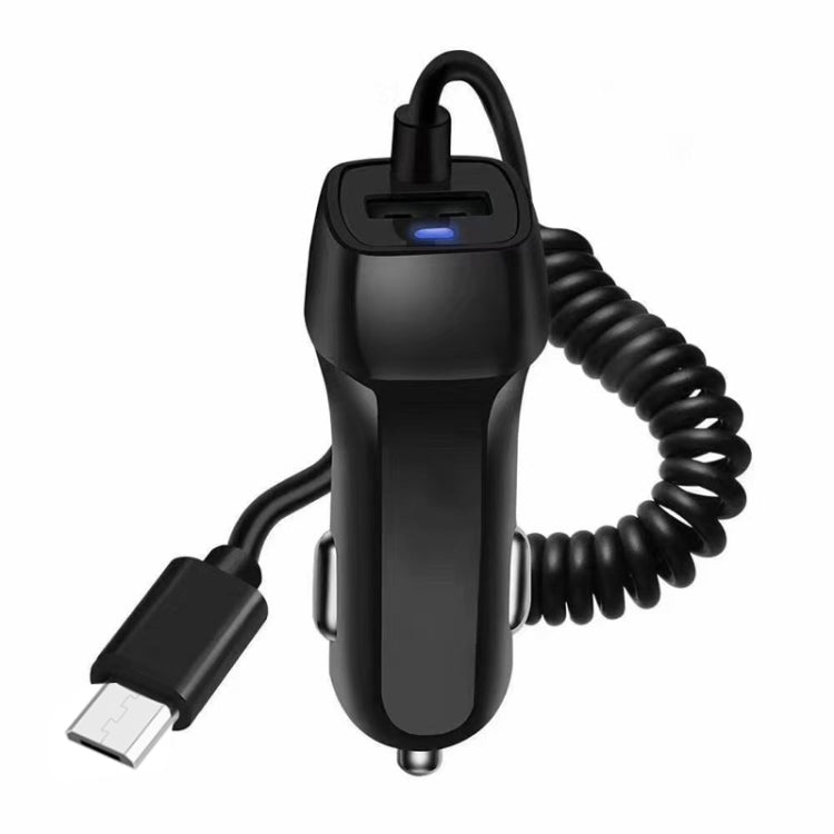 522AL Fast Charging With Cable Car Charging, Output Interface: Micro USB (Black) - Car Charger by PMC TechLife | Online Shopping South Africa | PMC TechLife