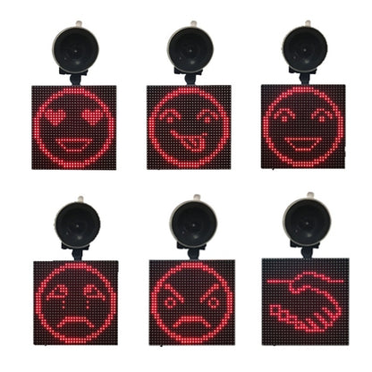 P4-32x32 RGB Full Color Emoji Picture LED Car Display Wireless Transmission Wifi Custom - Car Monitor by PMC Jewellery | Online Shopping South Africa | PMC Jewellery