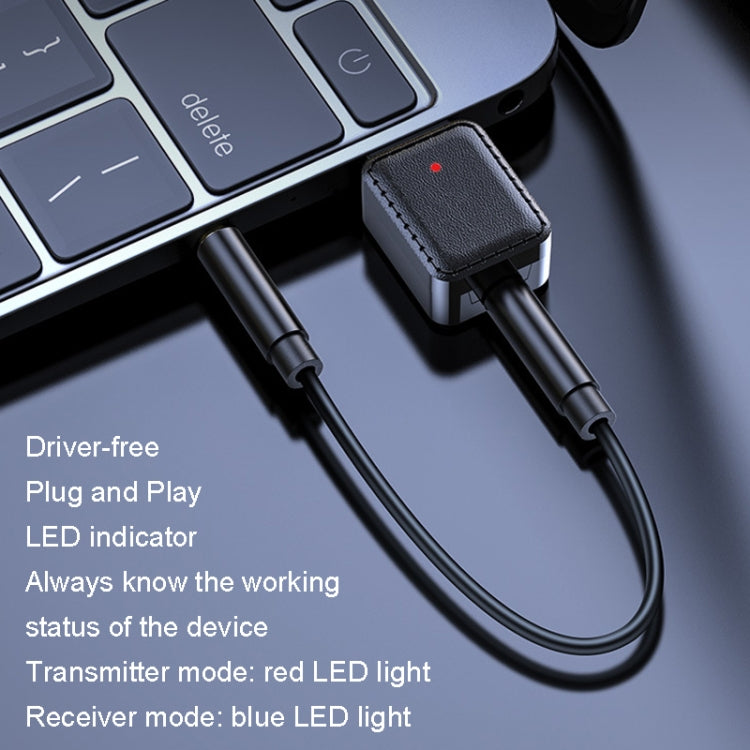 RX-TX-413 USB Bluetooth Receiving Launch 2 In 1 Adapter(White) - Audio Receiver Transmitter by PMC TechLife | Online Shopping South Africa | PMC TechLife