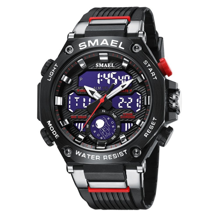 SMAEL 8069 Outdoor Multifunctional Waterproof Sports Alloy Luminous Watch(Black) - LED Digital Watches by SMAEL | Online Shopping South Africa | PMC Jewellery | Buy Now Pay Later Mobicred