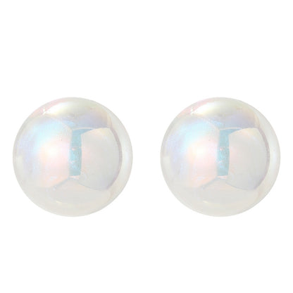 E2209-4 Symphony Glossy Semicircle Stud Earrings Jewelry - Clothing & Beauty by PMC Jewellery | Online Shopping South Africa | PMC Jewellery