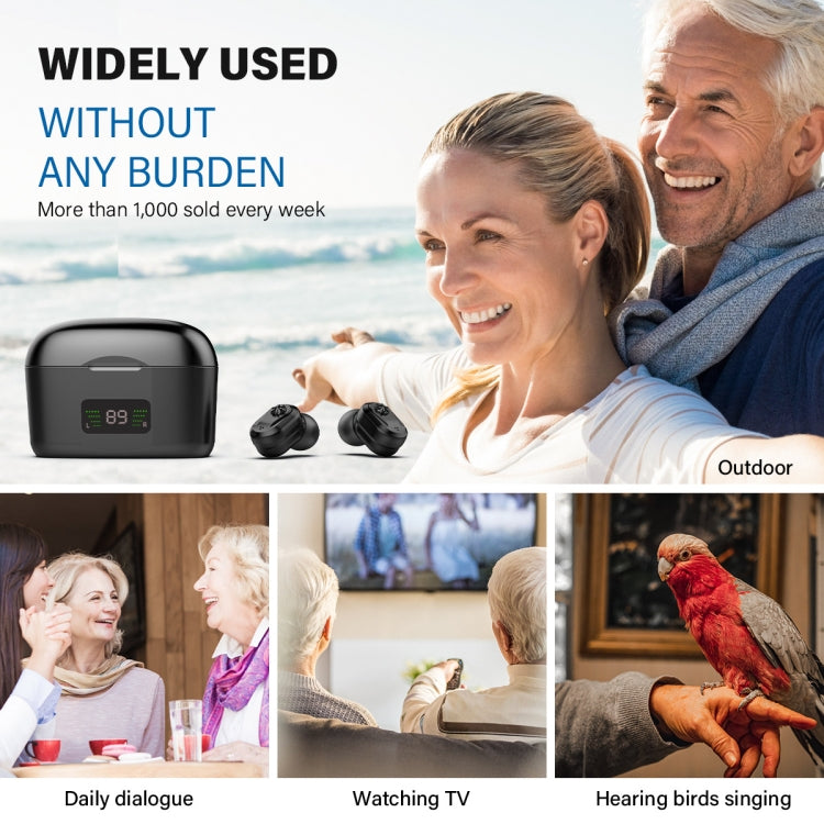 Z-127D In-ear Sound Amplifier Digital Display Hearing Aid Earphone(Complexion) - Hearing Aids by PMC TechLife | Online Shopping South Africa | PMC TechLife | Buy Now Pay Later Mobicred