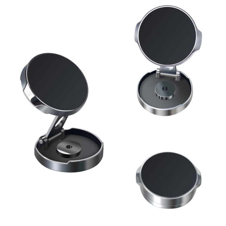 Multi-Angle Positioning Car Folding Circular Car Magnetic Suction Bracket(Black) - Car Holders by PMC Jewellery | Online Shopping South Africa | PMC Jewellery