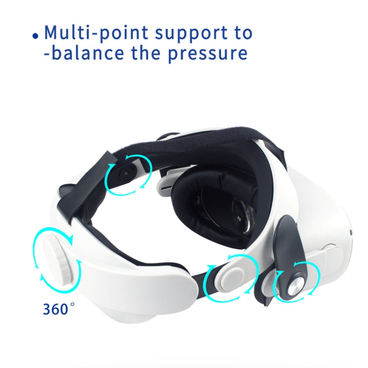 For Oculus Quest 2 VR Glasses Adjustable Improve Comfort Elite Head Strap - VR Accessories by PMC TechLife | Online Shopping South Africa | PMC TechLife