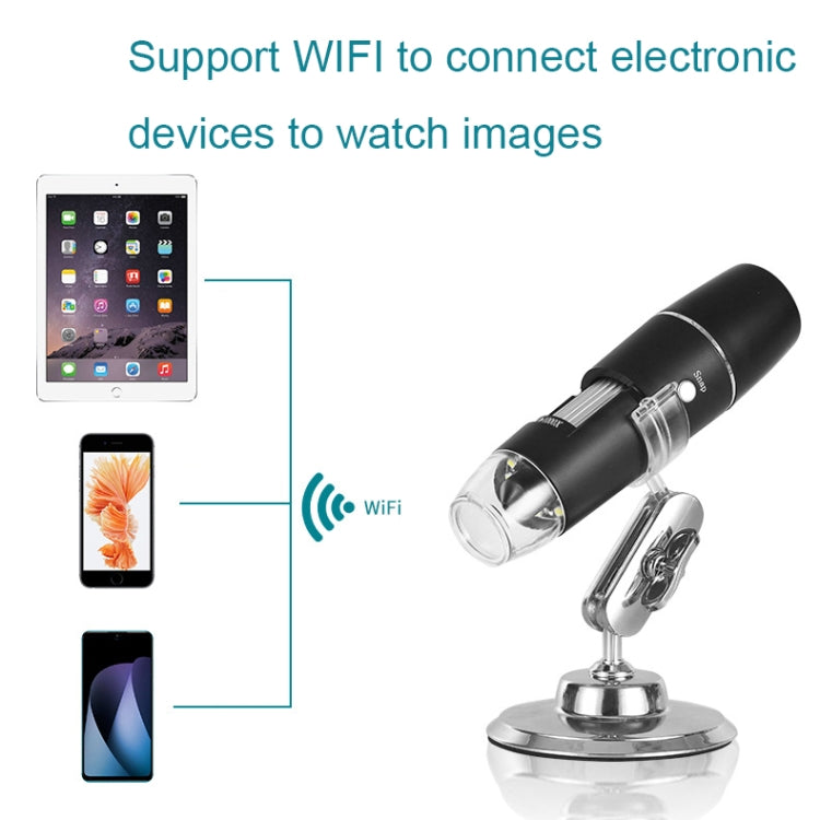 50X-1000X Wireless WIFI Connection LED Light Portable Digital Microscope, Specification: W05 - Digital Microscope by PMC Jewellery | Online Shopping South Africa | PMC Jewellery | Buy Now Pay Later Mobicred