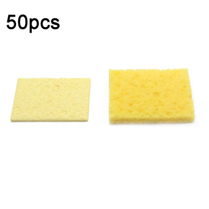 50pcs High Temperature Resistant Soldering Iron Cleaning Cotton Wood Pulp Sponge,Spec: Thickened Rectangular 3.5x5cm - Others by PMC Jewellery | Online Shopping South Africa | PMC Jewellery