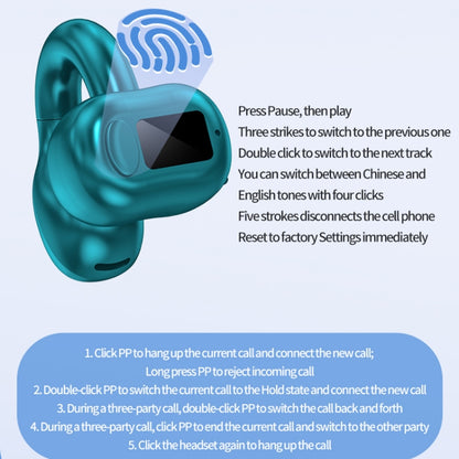 M10 IPX5 Waterproof Ear Clip Bluetooth Earphones, Style: Single White - Bluetooth Earphone by PMC Jewellery | Online Shopping South Africa | PMC Jewellery