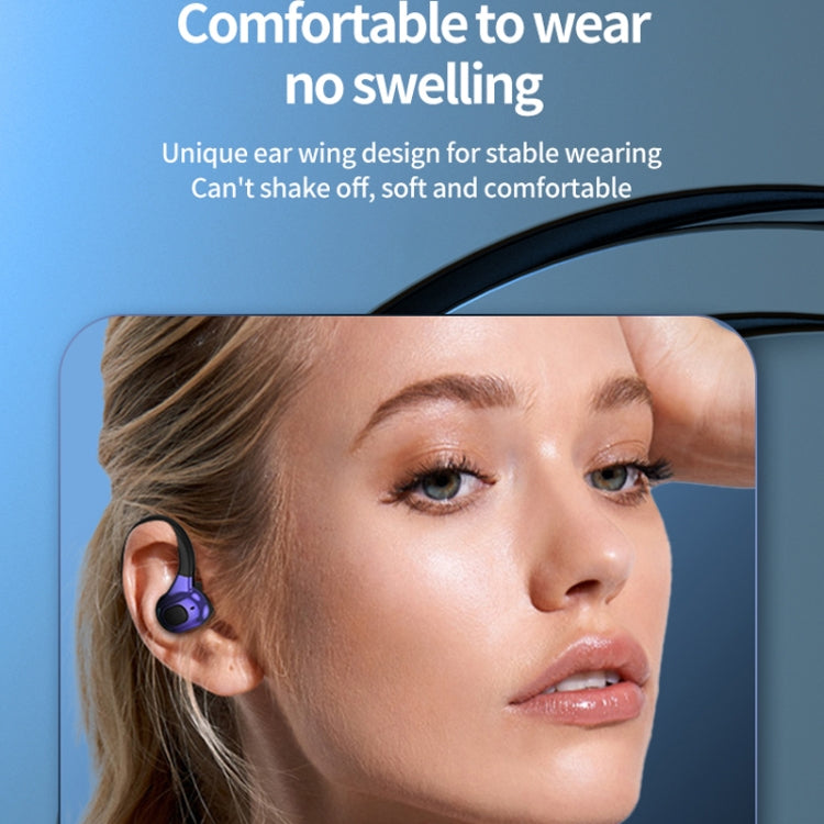 F8 Hanging Ear Stereo Wireless Bluetooth Earphones With Charging Bin(Green Single Ear) - Bluetooth Earphone by PMC Jewellery | Online Shopping South Africa | PMC Jewellery