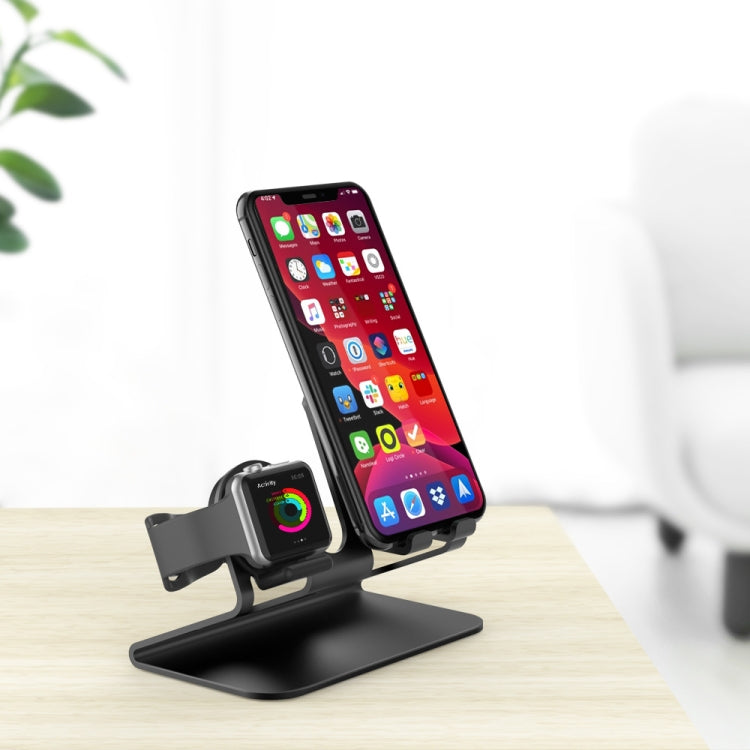 AhaStyle ST04 Aluminum Alloy Charging Base, For 4-8 inch Smart Phone&Apple Watch Series(Rose Gold) - Desktop Holder by AhaStyle | Online Shopping South Africa | PMC Jewellery