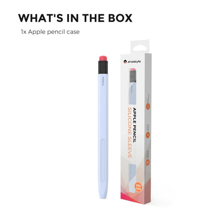 For Apple Pencil 1 AhaStyle PT180-2 Silicone Protective Case Anti-Slip And Anti-Drop Capacitive Pen Case(Sky Blue) - Pencil Accessories by AhaStyle | Online Shopping South Africa | PMC Jewellery