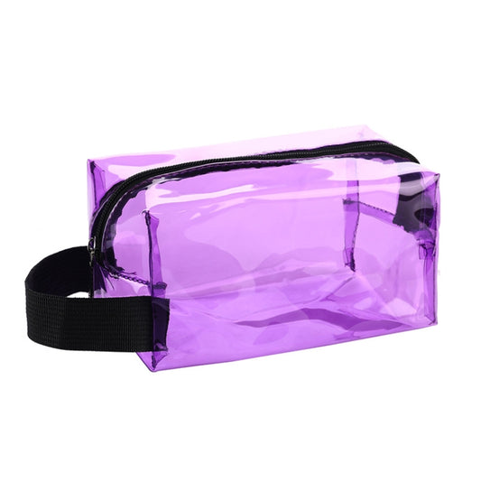 Handbag PVC Dazzling Waterproof Cosmetic Bag Toiletry Bag(Purple) - Storage Boxes by PMC Jewellery | Online Shopping South Africa | PMC Jewellery