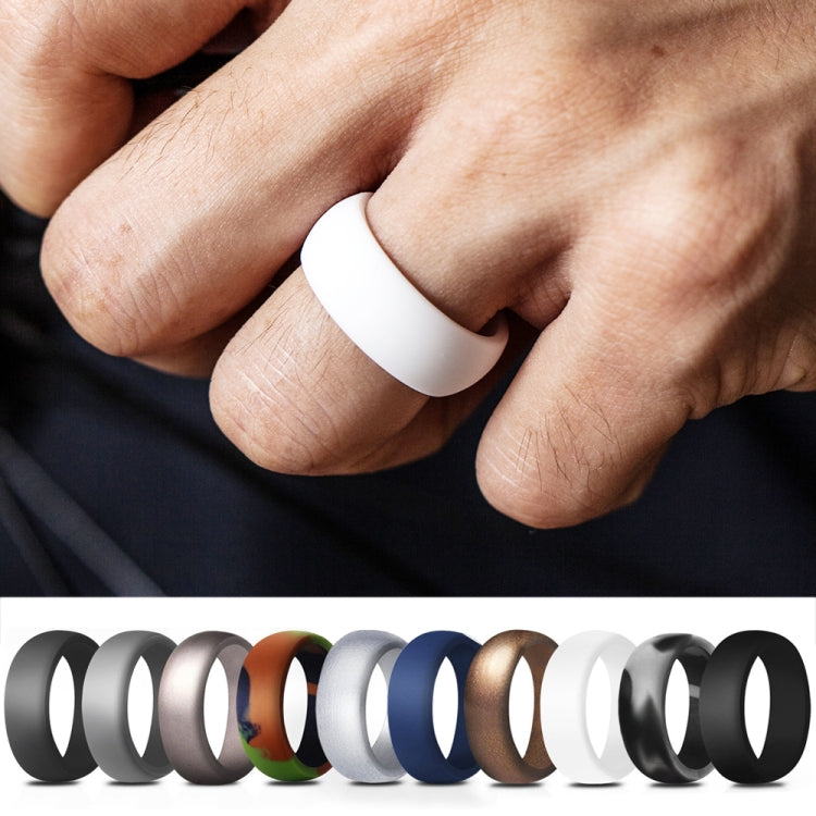 SiR013 8.7mm Curved Outdoor Sports Silicone Ring, Size: No.8(Rose Gold) - Rings by PMC Jewellery | Online Shopping South Africa | PMC Jewellery