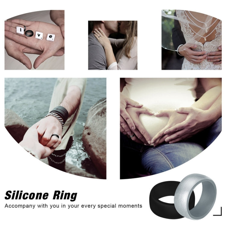 SiR013 8.7mm Curved Outdoor Sports Silicone Ring, Size: No.11(Bronze) - Rings by PMC Jewellery | Online Shopping South Africa | PMC Jewellery