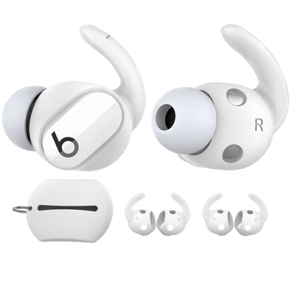 For Beats Studio Buds AhaStyle PT172 Earphone Silicone Ear Caps, Style: Earcap x 3+Case (White) - Anti-dust & Ear Caps by AhaStyle | Online Shopping South Africa | PMC Jewellery