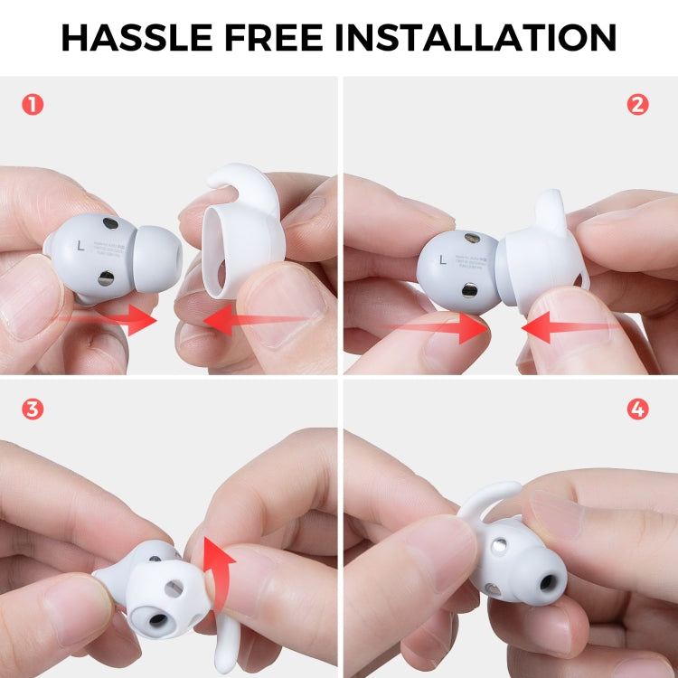 For Beats Studio Buds AhaStyle PT172 Earphone Silicone Ear Caps, Style: Earcap x 3+Case (Red) - Anti-dust & Ear Caps by AhaStyle | Online Shopping South Africa | PMC Jewellery