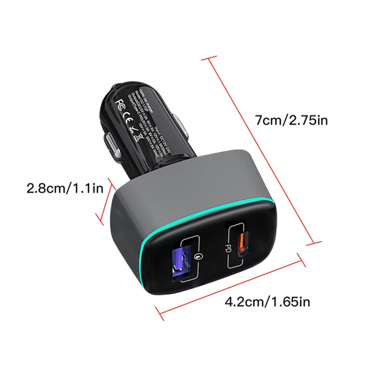 For DJI Mavic 3/Mini 2 RCSTQ 100W 2 In 1 Car Charger - Charger by RCSTQ | Online Shopping South Africa | PMC Jewellery