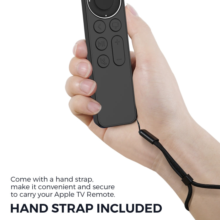 For Apple TV Siri Remote 2/3 AhaStyle PT165 Remote Controller Silicone Protective Case(Black) - Remote Control Covers by AhaStyle | Online Shopping South Africa | PMC TechLife | Buy Now Pay Later Mobicred