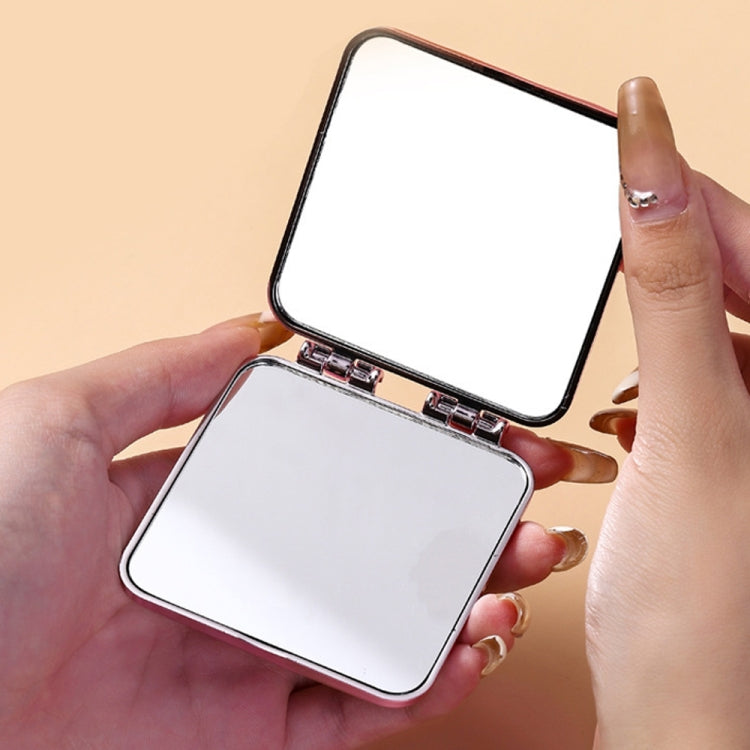 Desktop Mini Electroplating Makeup Double-sided Mirror For Ladies(Beige) - Mirror by PMC Jewellery | Online Shopping South Africa | PMC Jewellery