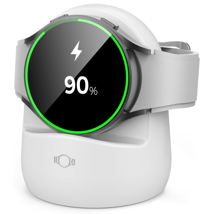 AhaStyle PT181 Watch Silicone Charging Stand For Galaxy Watch 3 / 4 / Active / Active 2(White) - free shipping - PMC TechLife - Order now!