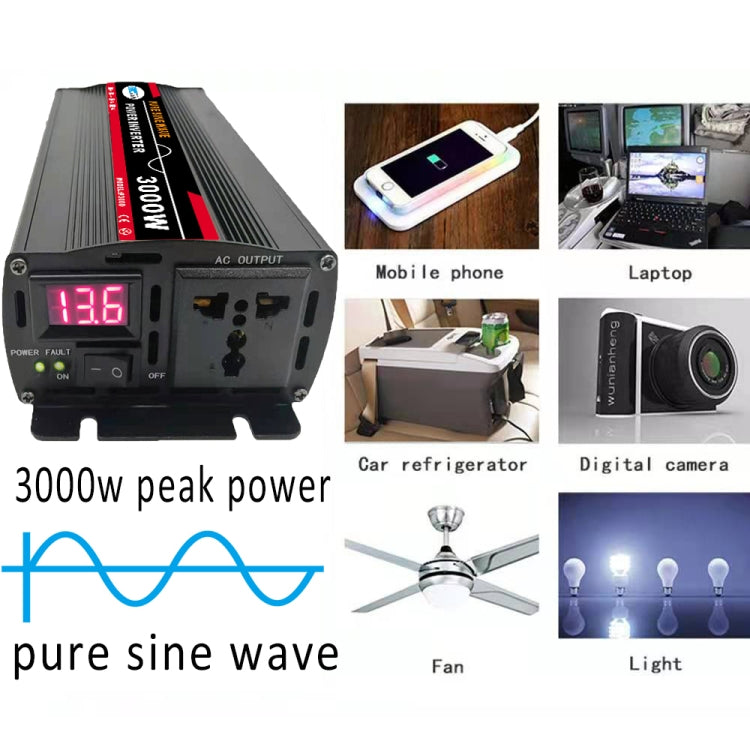 8000W (Actual 1300W) 48V to 220V High Power Car Sine Wave Inverter Power Converter - Pure Sine Wave by PMC Jewellery | Online Shopping South Africa | PMC Jewellery