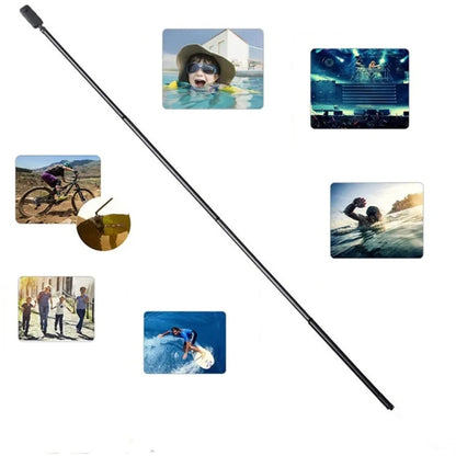 1.5m Carbon Fiber Extended Monopod Invisible Selfie Stick For Insta360  / DJI Action / GoPro / Xiao Yi Sports Camera - Extendable Pole by PMC Jewellery | Online Shopping South Africa | PMC Jewellery