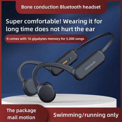 DG-X18 Bone Conduction Bluetooth Headphones Swimming IPX8 Waterproof Sports Headphones, Memory Capacity: 32G(English Black) - Sport Earphone by PMC Jewellery | Online Shopping South Africa | PMC Jewellery