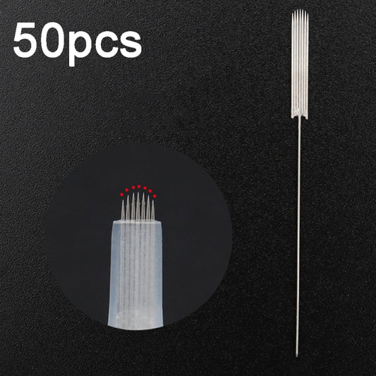 50pcs U Shape 7F 0.35 x 50mm Disposable Tattoo Needles Agujas Microblading Permanent Makeup Machine Needle - Tools by PMC Jewellery | Online Shopping South Africa | PMC Jewellery