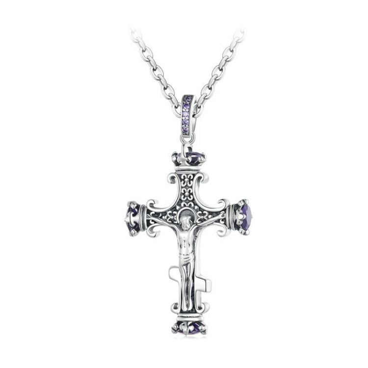 S925 Sterling Silver Vintage Cross DIY Necklace Pendant - Jewelry Accessories by PMC Jewellery | Online Shopping South Africa | PMC Jewellery