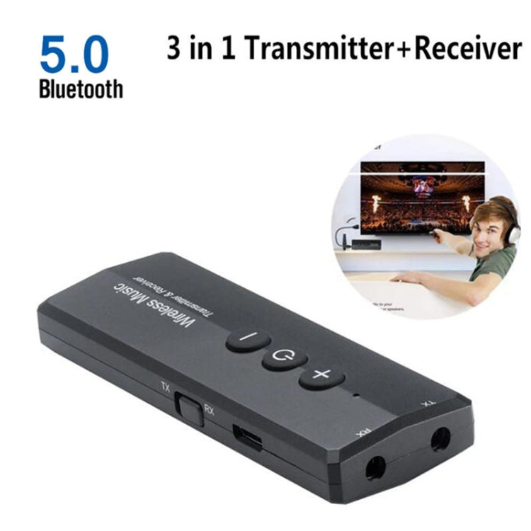 3 In 1 Bluetooth 5.0 Adapter TV Computer Wireless Audio Receiving Transmitter - Audio Receiver Transmitter by PMC Jewellery | Online Shopping South Africa | PMC Jewellery