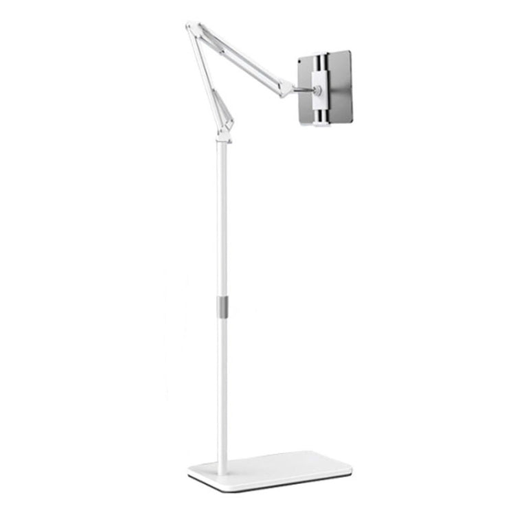 175cm Mobile Phone Tablet Live Broadcast Bedside Lifting Bracket Telescopic Cantilever Model (White) - Lazy Bracket by PMC Jewellery | Online Shopping South Africa | PMC Jewellery