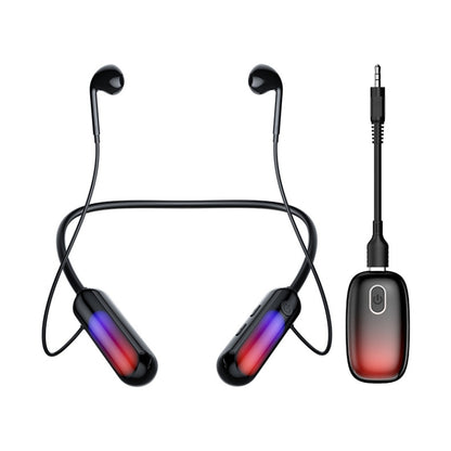 With Atmosphere Lamp Hanging Neck Bluetooth Earphone, Style: 1 In 1 - Neck-mounted Earphone by PMC Jewellery | Online Shopping South Africa | PMC Jewellery