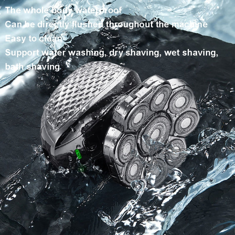 Single Machine 9 Knife Head Multifunctional USB Shaver Full Body Water Washing Shaver Men Hair Bald - Electric Shavers by PMC Jewellery | Online Shopping South Africa | PMC Jewellery