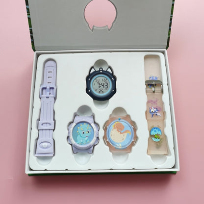 Changing Case Electronic Watch Mini Cartoon Alarm Clock Waterproof Watch(Girl) - Cartoon Watches by PMC Jewellery | Online Shopping South Africa | PMC Jewellery