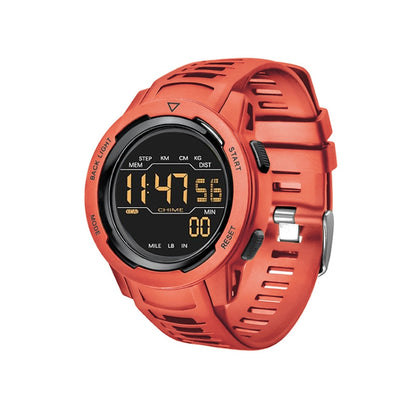 Calorie Pedometer Alarm Clock Waterproof Multifunctional Mountain Sports Shockproof Smartwatch(Red) - LED Digital Watches by PMC Jewellery | Online Shopping South Africa | PMC Jewellery