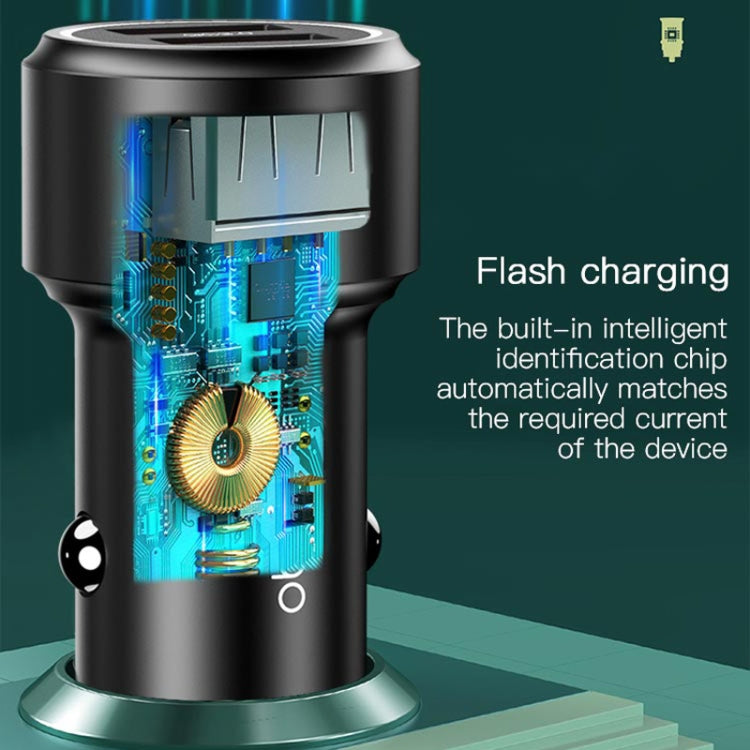 Yesido Y43 Dual USB Port Car Fast Charger Cigarette Lighter 36W Car Charger - Car Charger by Yesido | Online Shopping South Africa | PMC Jewellery