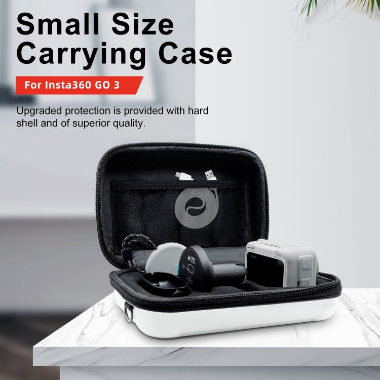For Insta360 GO 3 AMagisn Hard Shell Storage Bag Waterproof Bag(Pearl White) - free shipping - PMC TechLife - Order now!