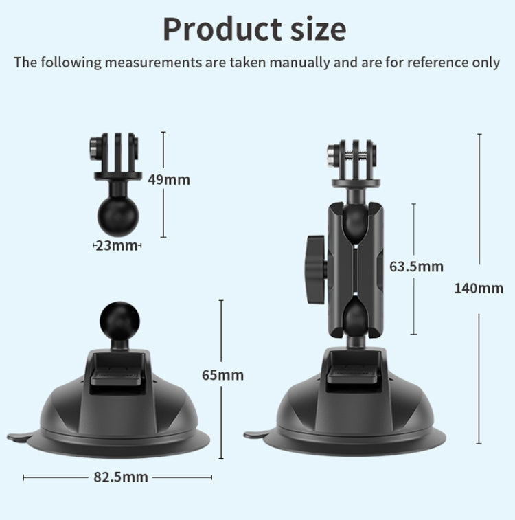 TELESIN Car Action Camera Holder Suction Cup 360 Degree Adjustable - Holder by TELESIN | Online Shopping South Africa | PMC Jewellery | Buy Now Pay Later Mobicred