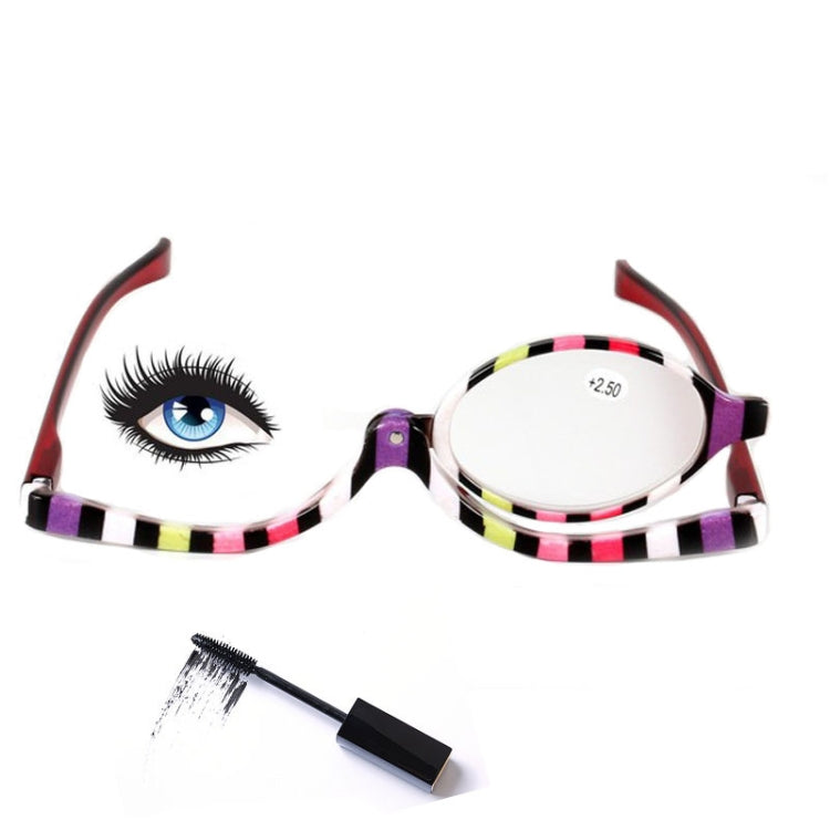 Makeup Presbyopic Glasses Multicolored Rotatable Magnifying Glass Single Piece Reading Glass, Degree: +300 - Presbyopic Glasses by PMC Jewellery | Online Shopping South Africa | PMC Jewellery