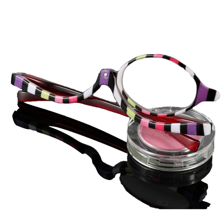 Makeup Presbyopic Glasses Multicolored Rotatable Magnifying Glass Single Piece Reading Glass, Degree: +300 - Presbyopic Glasses by PMC Jewellery | Online Shopping South Africa | PMC Jewellery