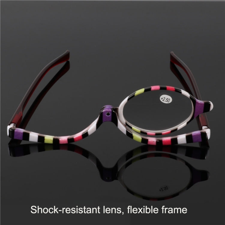 Makeup Presbyopic Glasses Multicolored Rotatable Magnifying Glass Single Piece Reading Glass, Degree: +350 - Presbyopic Glasses by PMC Jewellery | Online Shopping South Africa | PMC Jewellery